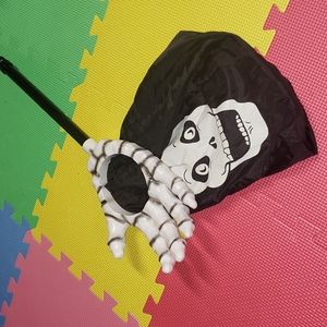 Skull hand trick or treat bag,  new,  never been used